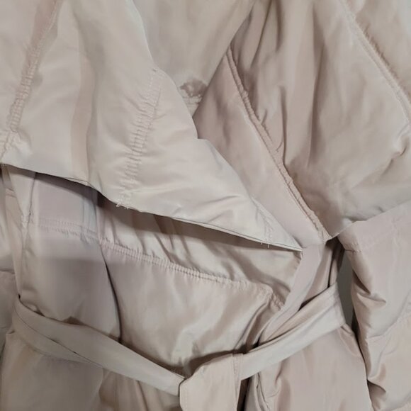 LARK & RO Women's Puffer Belted Wrap Jacket SZ L - Picture 3 of 10